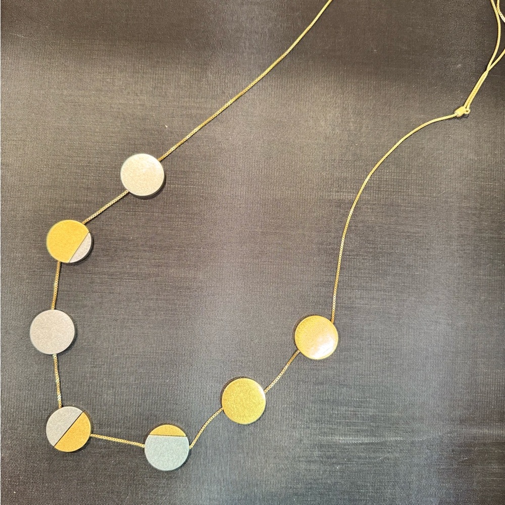 Madewell Gold and Silver Moon Necklace - Picture 2 of 5